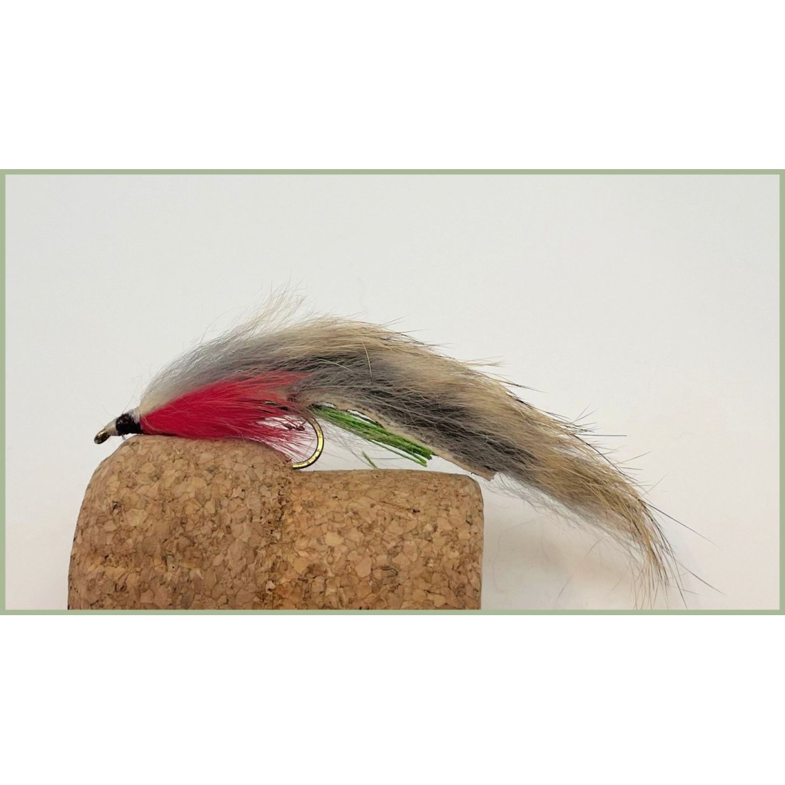 Zonkers Per Trota – 6 Mosche Bianche/Verde Ventre, Misure Miste 8/10, Streamers Per Fly Fishing
